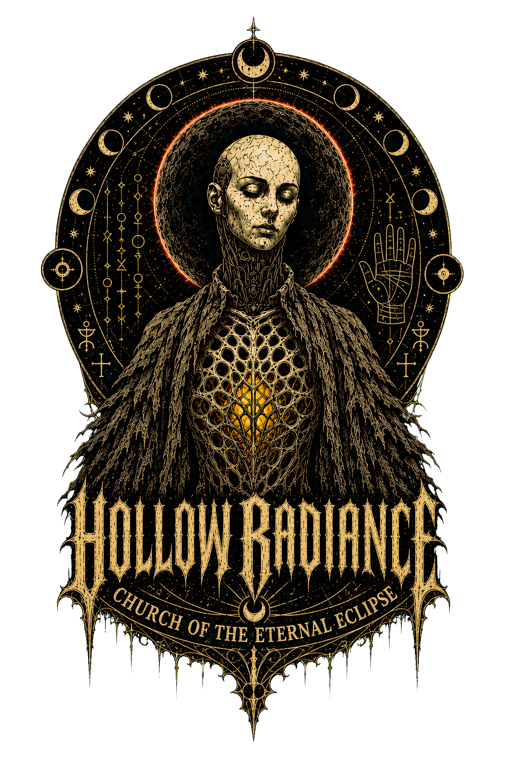Herald of Hollow Radiance 12 oz wine tumbler artwork