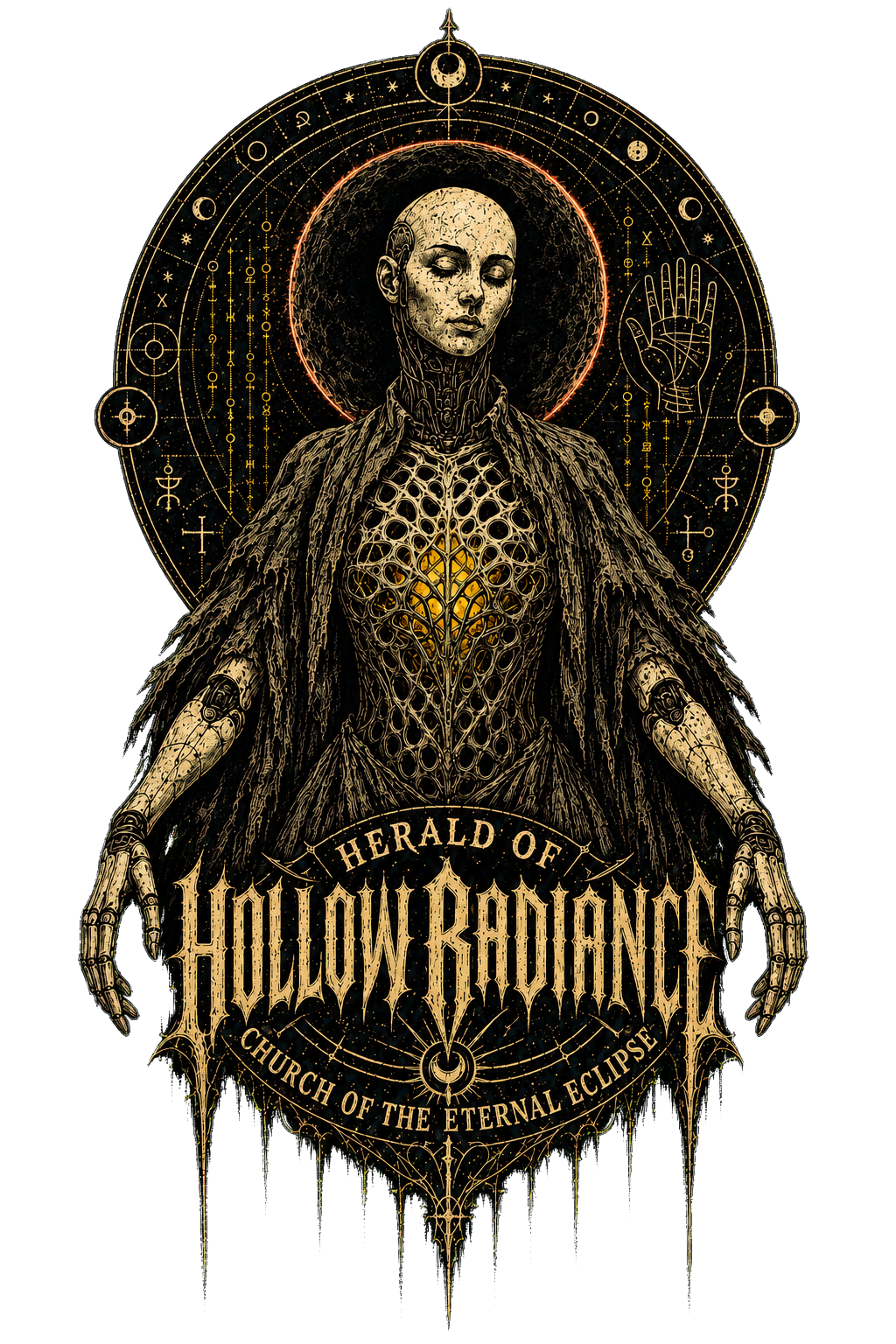 Herald of Hollow Radiance transparent print artwork